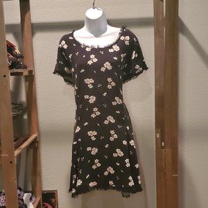 Torrid Black Floral Dress Size 3